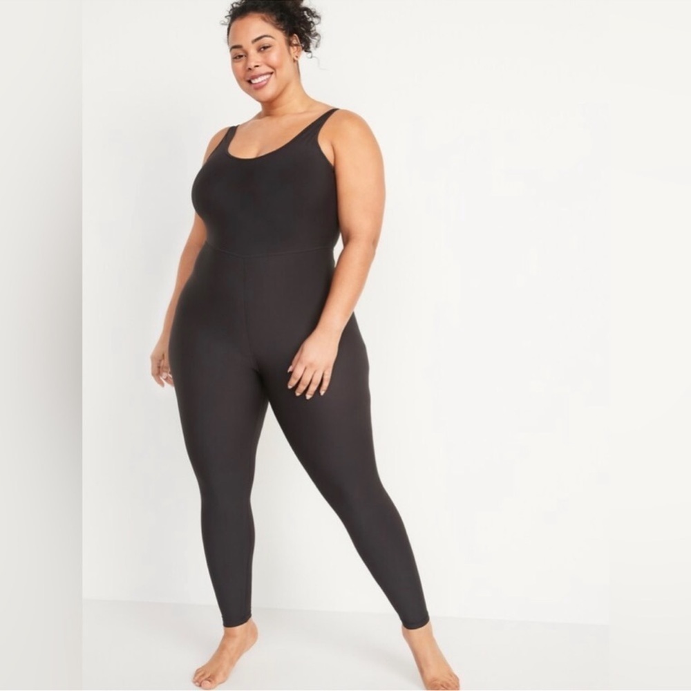 Old Navy Black Sleeveless PowerSoft Bodysuit Size 3x NWT